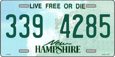 NH license plate 3394285