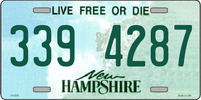 NH license plate 3394287