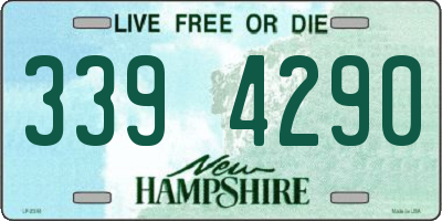 NH license plate 3394290