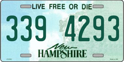 NH license plate 3394293