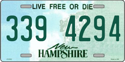 NH license plate 3394294