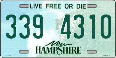 NH license plate 3394310
