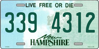 NH license plate 3394312