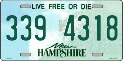 NH license plate 3394318