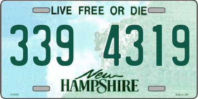 NH license plate 3394319