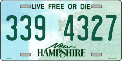 NH license plate 3394327
