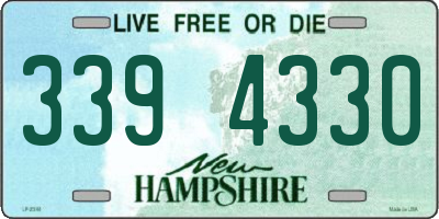 NH license plate 3394330