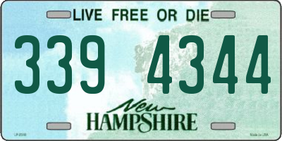 NH license plate 3394344