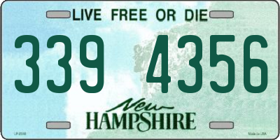 NH license plate 3394356