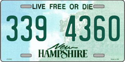 NH license plate 3394360