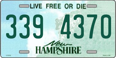 NH license plate 3394370
