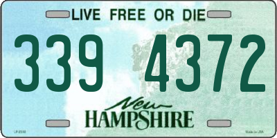 NH license plate 3394372