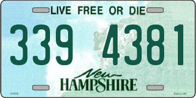 NH license plate 3394381