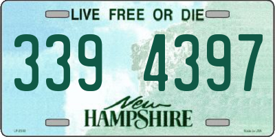 NH license plate 3394397