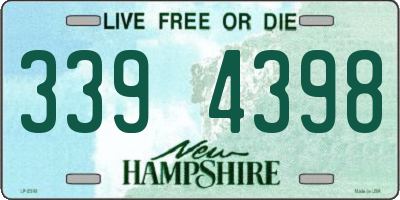 NH license plate 3394398