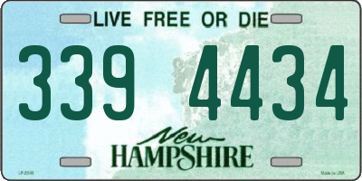 NH license plate 3394434