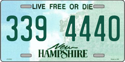 NH license plate 3394440