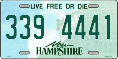 NH license plate 3394441
