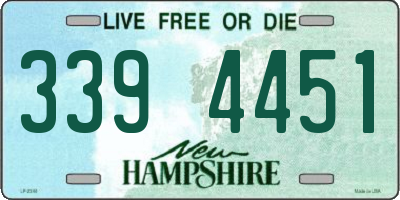 NH license plate 3394451
