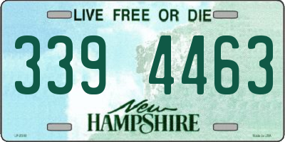 NH license plate 3394463