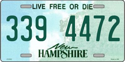 NH license plate 3394472