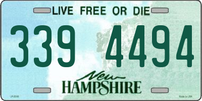 NH license plate 3394494