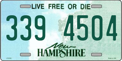 NH license plate 3394504