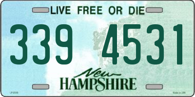 NH license plate 3394531