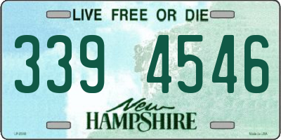 NH license plate 3394546