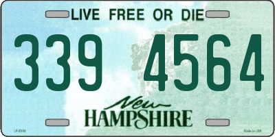 NH license plate 3394564