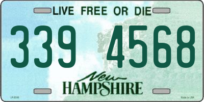NH license plate 3394568