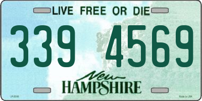 NH license plate 3394569