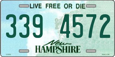 NH license plate 3394572