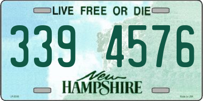 NH license plate 3394576