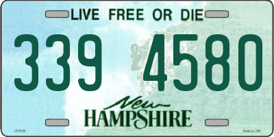 NH license plate 3394580