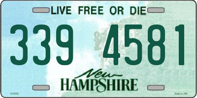 NH license plate 3394581