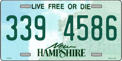 NH license plate 3394586
