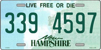 NH license plate 3394597