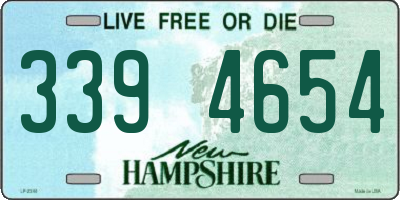 NH license plate 3394654