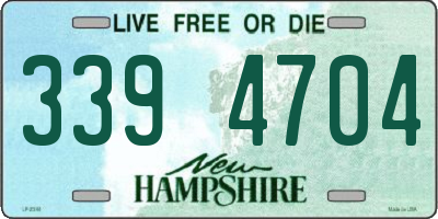 NH license plate 3394704