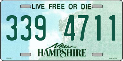 NH license plate 3394711