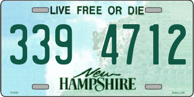 NH license plate 3394712