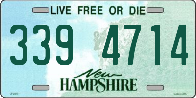 NH license plate 3394714