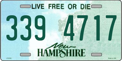 NH license plate 3394717
