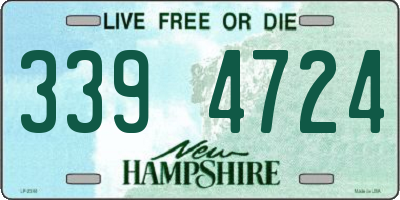 NH license plate 3394724