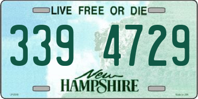 NH license plate 3394729