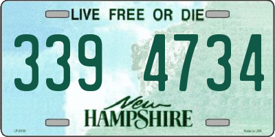 NH license plate 3394734