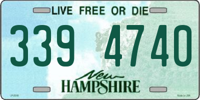 NH license plate 3394740
