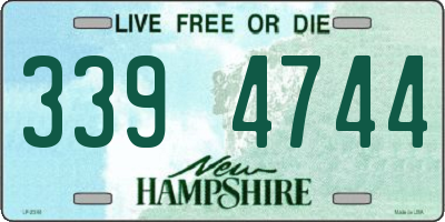 NH license plate 3394744