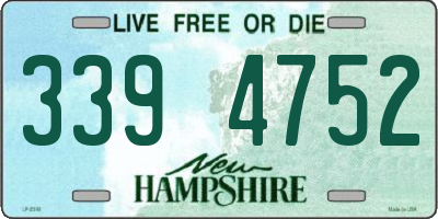 NH license plate 3394752